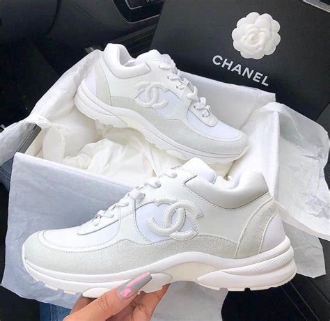 chanel shoes all white